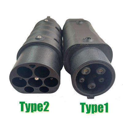 Εναλλασσόμενο ρεύμα 250V Type2 Type1 στον προσαρμοστή της EV για τον ηλεκτρικό φορτιστή αυτοκινήτων, 32A 22KW EV που χρεώνει το καλώδιο Conveter