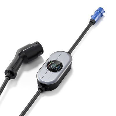 Type2 φορτιστής εναλλασσόμενου ρεύματος 250V EV για τον ηλεκτρικό σωρό χρέωσης οχημάτων 16A Adjusement τρέχοντα