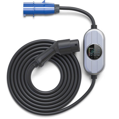 Type2 φορτιστής εναλλασσόμενου ρεύματος 250V EV για τον ηλεκτρικό σωρό χρέωσης οχημάτων 16A Adjusement τρέχοντα