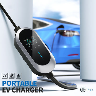7.36KW τύπος - γρήγορος φορτιστής 2 OEM/ODM EV, φορητός σταθμός χρέωσης της EV, φορτιστής αυτοκινήτων εναλλασσόμενου ρεύματος