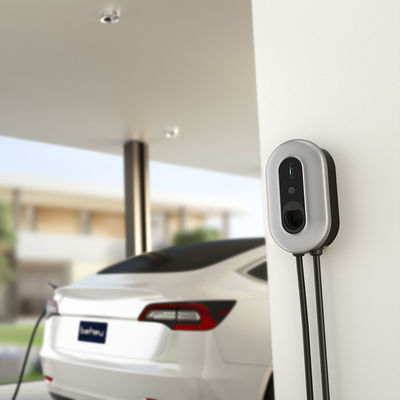 Type2 EV που χρεώνει το σωρό με 1M, σκληρά - συνδεμένος με καλώδιο τρέχων διευθετήσιμος ηλεκτρικός φορτιστής Wallbox οχημάτων 8-16A
